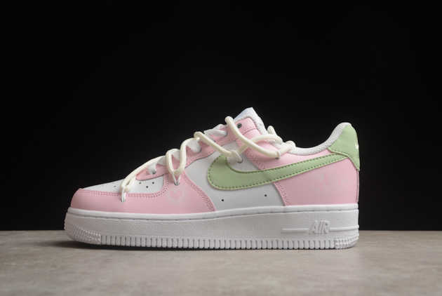 2024 Nike Air Force 1 '07 Low GS Pink White Graffiti VV1998-013 Shoes