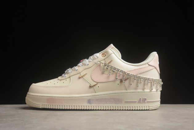 2024 Nike Air Force 1 07 Low WMNS Pink Purple Metallic Silver FV1122-333 Shoes