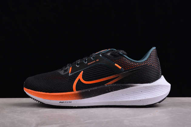 2024 Nike Air Zoom Pegasus 40 Black Safety Orange FQ8723-010 Shoes