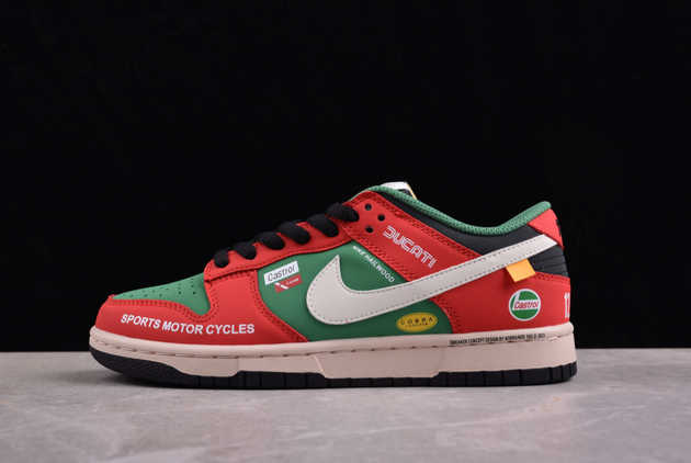 2024 Nike SB Dunk Low Red Green Black Off White MU0232-361 Shoes