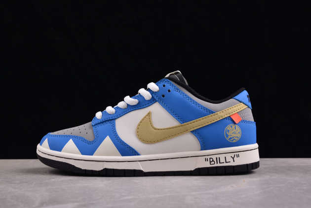 2024 Nike SB Dunk Low White Blue Grey Yellow ZZ1998-007 Shoes