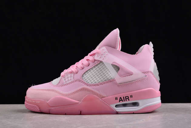 2024 Off-White x Air Jordan 4 Retro SP AJ4 Pink Co Branding CV9388-105 Shoes