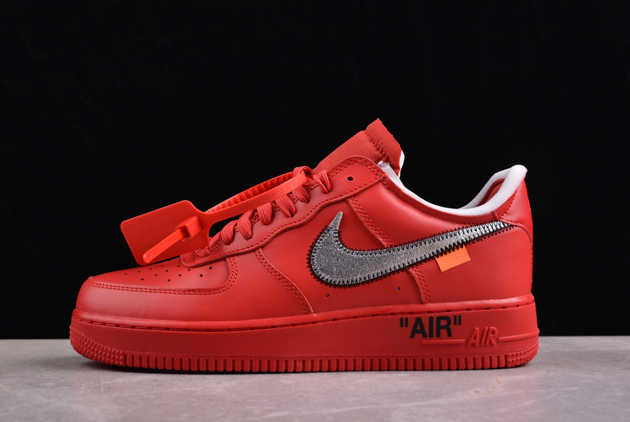 2024 Off White x Nike Air Force 1 University Red AO4297-600 Shoes